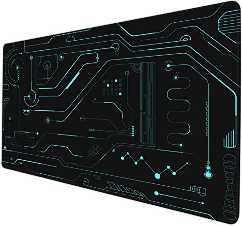 großes Gaming mauspad Leiterplatten Leiterplatten einfache Leitungen Technologie kühl schwarz grün Mausunterlage super wettbewerbsfähige Gaming-Mausunterlage xxl800x300 Alternative Persönlichkeit von IKAEASD