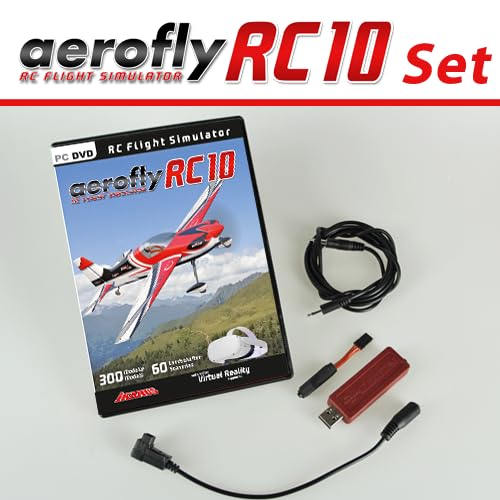 aeroflyRC10 auf DVD mit USB-Interfaceset für Futaba von IKARUS