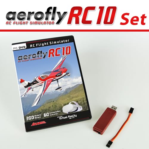 aeroflyRC10 auf DVD mit USB-Interfaceset für PPM (HoTT/Jeti/Core) von IKARUS