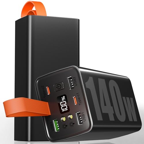 Laptop Power Bank, 140W 70000mAh Powerbank USB-C Input&Output,USB-C PD 3.0 Input/Output, Digitaldisplay, kompatibel mit iPhone 16/15 Pro Max, Galaxy S24 Ultra, MacBook Pro, Dell und mehr Laptop Power Bank, 140W 70000mAh Powerbank USB-C Input&Output,USB-C PD 3.0 Input/Output, Digitaldisplay, kompatibel mit iPhone 16/15 Pro Max, Galaxy S24 Ultra, MacBook Pro, Dell und mehr von IKHDCYH