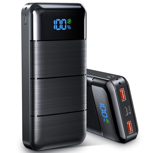 Power Bank Schnellladefunktion, 22,5W Powerbank 36800mAh & USB C PD20W, Externe Handyakku Tragbares Ladegerät mit LED Display 3 Ausgängen 2 Eingängen Protable Mobile Power Bank Station für Smartphones Power Bank Schnellladefunktion, 22,5W Powerbank 36800mAh & USB C PD20W, Externe Handyakku Tragbares Ladegerät mit LED Display 3 Ausgängen 2 Eingängen Protable Mobile Power Bank Station für Smartphones von IKHDCYH