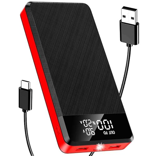 Power Bank Schnellladefunktion 42800mAh,Externe Handyakkus mit LED-Anzeige und Taschenlampe,QC 22,5W und USB C PD20W,Tragbare Powerbank 3 Eingänge und 3 Ausgänge für Handy Tablets von IKHDCYH
