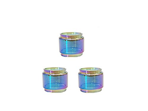 3-in-1 Ersatzröhren & Silikon-Vape Band-Ringe & 810 Tropfspitze Rainbow für TFV8 Baby (Regenbogen-3er-Pack) von IKOPO