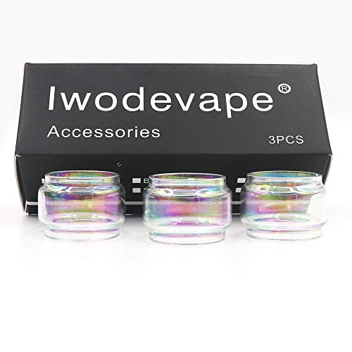 RUILUL 3-in-1-Ersatz-Röhrchen & Silikon-Band & 810 Tropfspitze Rainbow für TFV12 Baby Prince Multi-color-3pack von IKOPO