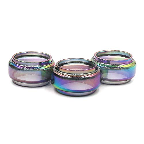 RUILUL 3-in-1 Ersatzröhren und Silikon-Verdampfer-Ringe in Regenbogenfarben, für TFV8 Big Baby (TFV8 Big Baby, Rainbow-3er-Pack) von IKOPO