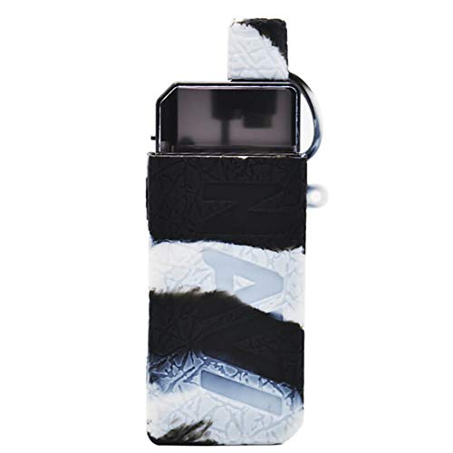 RUILUL Silikon-Schutzhülle für Voopoo Navi Pod 40W Kit Skin Decal Wrap Sleeve Anti-Rutsch Shield (Schwarz Weiß) von IKOPO
