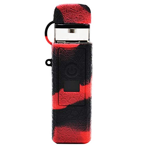 RUILUL Silikon-Schutzhülle für Voopoo Vinci Air 30W Kit Skin Decal Wrap Sleeve Anti-Rutsch Shield (Schwarz Rot) von IKOPO