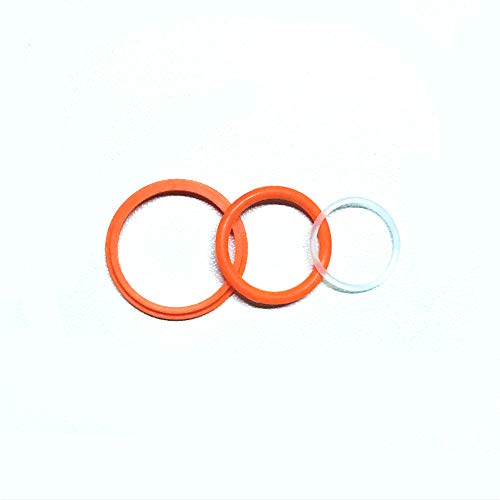 RUILUL Stick V9 Max Fat Glass Tank Clear Rainbow and Silicone Seal O-Ringe orange Orange Oring von IKOPO