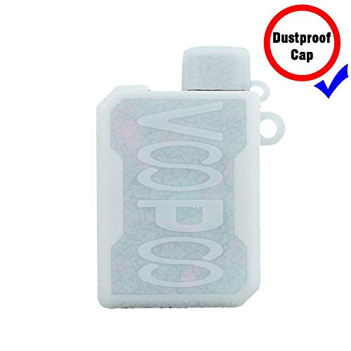 RUILUL Texture Schutzhülle für Voopoo Drag Nano Kit 750 mAh Silikon Gummi Hülle Cover Shield Wrap transparent farblos von IKOPO