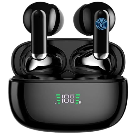 ILESTDG Bluetooth Kopfhörer 5.4 in Ear,ÜBersetzer KopfhöRer,144+ Sprachen Touch KI Kopfhörer Mit Echtzeit Übersetzung (Schwarz 1) von ILESTDG