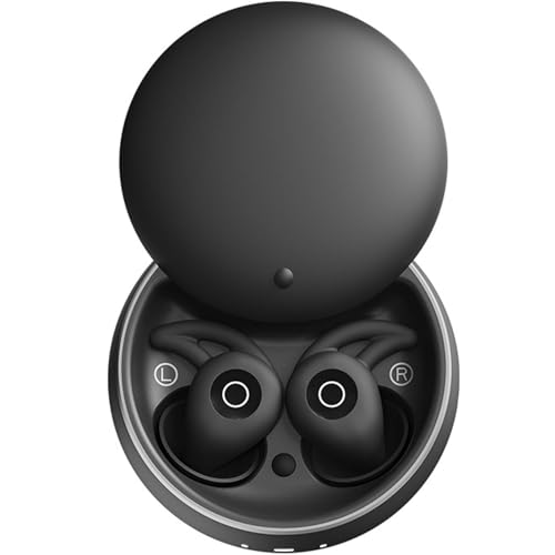 ILESTDG Novonell Snooze Pods Pro Mit ANC, Snoozepods Schlafkopfhörer Bluetooth, Anti Schnarch-Kopfhörer Für Seitenschläfer Kein Druckgefühl (Schwarz) von ILESTDG