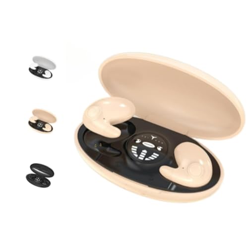 ILESTDG Sandberg Schlafkopfhörer - Kopfhörer in Ear Invisible Sleep, Kopfhörer Wasserdicht, Earbuds (Beige) von ILESTDG