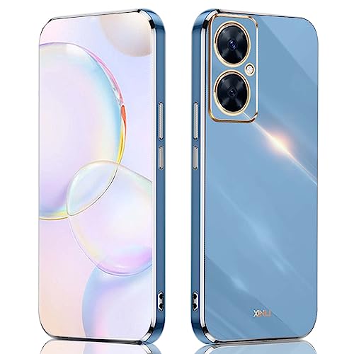 ILING Handyhülle für Huawei nova 11i, Ultradünne Stoßfeste Schutzhülle für Damen, Bunt Silikon Case, Schützen Sie die Kamera Stoßstange Hülle (Blau) von ILING