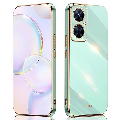 ILING Handyhülle für Huawei nova 11i, Ultradünne Stoßfeste Schutzhülle für Damen, Bunt Silikon Case, Schützen Sie die Kamera Stoßstange Hülle (Grün) von ILING