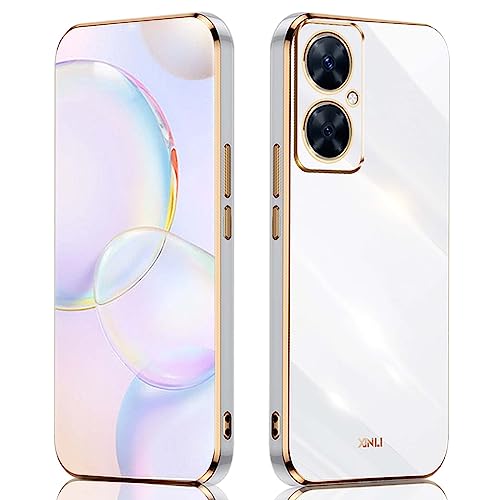 ILING Handyhülle für Huawei nova 11i, Ultradünne Stoßfeste Schutzhülle für Damen, Bunt Silikon Case, Schützen Sie die Kamera Stoßstange Hülle (Weiß) von ILING