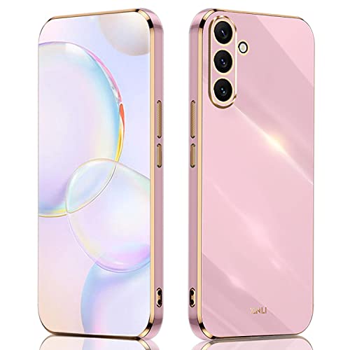 ILING Handyhülle für Samsung Galaxy A54 5G, Ultradünne Stoßfeste Schutzhülle für Damen, Bunt Silikon Case, Schützen Sie die Kamera Stoßstange Hülle (Violett) von ILING