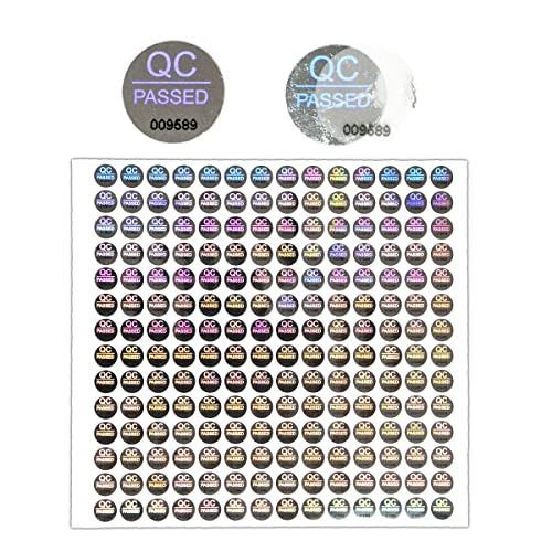 1500 Stück silberne hochsicherheitssiegel, manipulationssichere Aufkleber Garantielose QC bestandene Etiketten Hologramm-Aufkleber mit einzigartiger Seriennummerung, 1,5 cm 1500 Stück silberne hochsicherheitssiegel, manipulationssichere Aufkleber Garantielose QC bestandene Etiketten Hologramm-Aufkleber mit einzigartiger Seriennummerung, 1,5 cm von ILMBVM