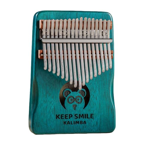 Kalimba Daumenklavier 21 Tasten/17 Tasten Finger Klavier Tragbares Musikinstrument für Anfänger, Musikgeschenke für Musikliebhaber (Panda, Klein) von ILWHE