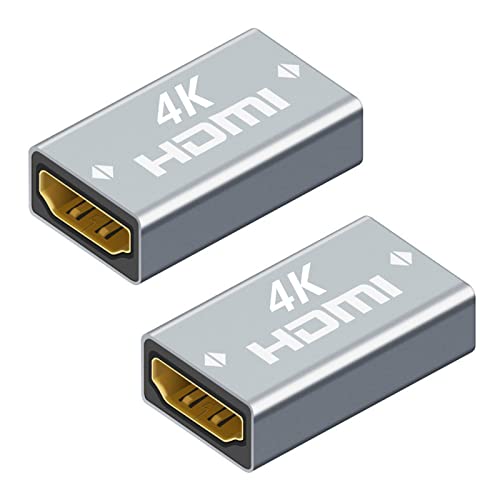 ILantule 4K HDMI Kupplung,HDMI 2.0 Buchse auf Buchse Adapter, 4K HDMI Buchse HDMI Koppler, für HDTV/Laptop/Monitor/Projektor,2 Stück von ILantule