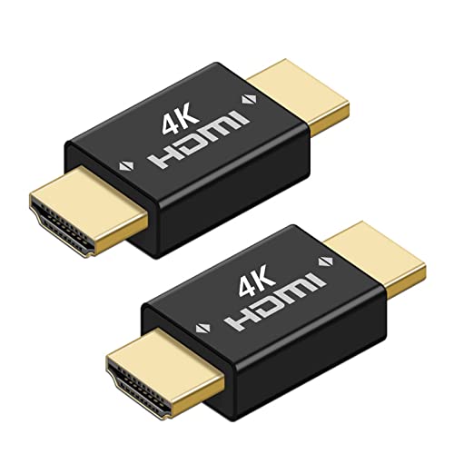 ILantule HDMI Stecker auf Stecker 4K,HDMI 2.0 Extender Adapter, unterstützt 4K@120Hz HDR,für PC Laptop HDTV Projektor,2 Stück von ILantule