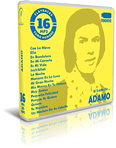 Adamo USB-Stick - Enthält 16 MP3-Spiele im Adamo-Stil, für Herren, Backing Tracks Male Key von IM Digital