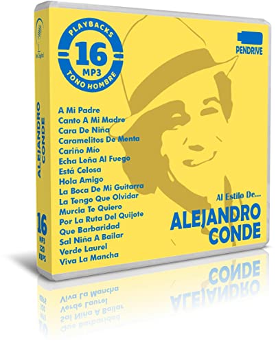 Alejandro Conde - USB-Pendrive - Enthält 16 MP3-Spiele im Stil von Alexander Conde - Ton für Herren - Backing Tracks Male Key von IM Digital