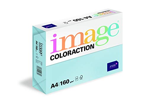 Image Coloraction Iceberg - farbiges Kopierpapier - DIN A4, 210 x 297 mm, 160 g/m² - buntes, holzfreies Druckerpapier für Kopierer - 250 Blatt - Eisblau von IMAGE