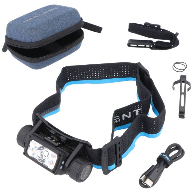 Imalent HT70 Stirnlampe, 3500 Lumen, drei Lichtquellen, inkl. 5000mAh Li-Ion Akku von IMALENT