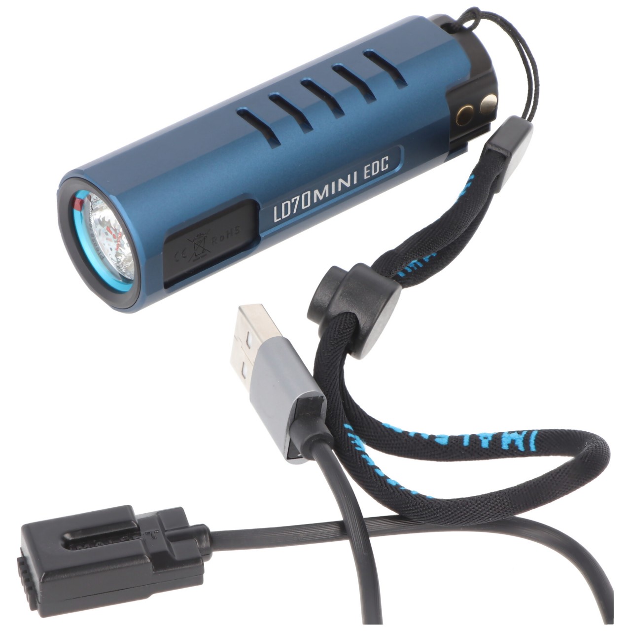 Imalent LD70 Mini EDC LED-Taschenlampe dunkelblau mit 4000 Lumen, Leuchtweite max. 203 Meter Imalent LD70 Mini EDC LED-Taschenlampe dunkelblau mit 4000 Lumen, Leuchtweite max. 203 Meter von IMALENT