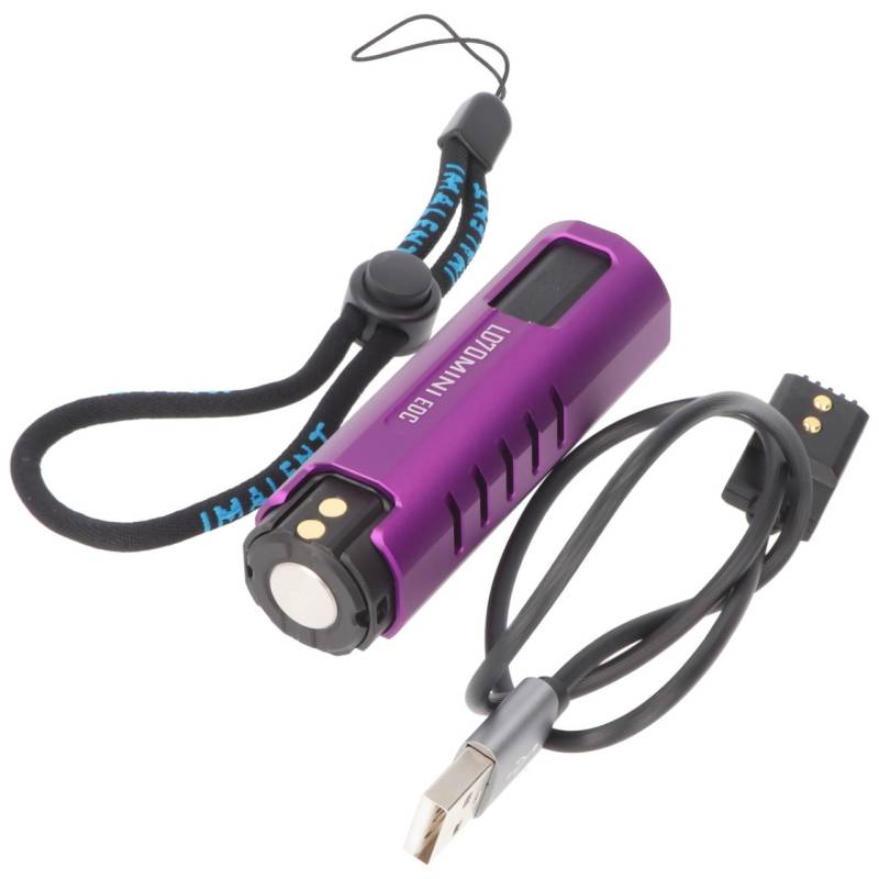 Imalent LD70 Mini EDC LED-Taschenlampe lila mit 4000 Lumen, Leuchtweite max. 203 Meter von IMALENT