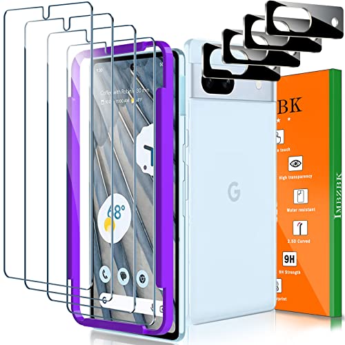 IMBZBK für Google Pixel 7a für Panzerglas 4 Stück Schutzfolie Folie Zubehör mit 4 Stück Kameraschutz IMBZBK für Google Pixel 7a für Panzerglas 4 Stück Schutzfolie Folie Zubehör mit 4 Stück Kameraschutz von IMBZBK