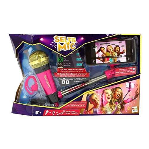 IMC Toys 95250IM - Selfie Mic, Selfie Stick Mikrofon, pink von IMC Toys