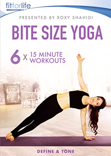 Bite Size Yoga - 6 x 15 Minute Workouts - Presented by Roxy Shahidi ( Leyla from Emmerdale ) - Fit for life series [DVD] [2021] von IMC Vision