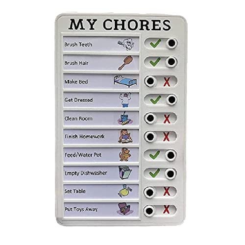 IMCCZONY My Chores Memo-Kunststofftafel, abnehmbares und wiederverwendbares Memo für Scheckartikel und Formular von IMCCZONY
