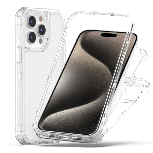 IMEIKONST 3 in 1 für iPhone 15 Pro Clear Hülle, Nie Vergilbung Transparent Acryl + Hard PC Back Ultra Dünn Handyhülle Stoßfest Militär-Grade Schutzhülle für iPhone 15 Pro. Klar JXXY IMEIKONST 3 in 1 für iPhone 15 Pro Clear Hülle, Nie Vergilbung Transparent Acryl + Hard PC Back Ultra Dünn Handyhülle Stoßfest Militär-Grade Schutzhülle für iPhone 15 Pro. Klar JXXY von IMEIKONST