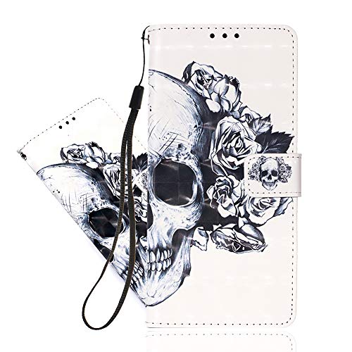 IMEIKONST Kompatibel mit Samsung Galaxy S23 Plus Hülle Premium Leder 3D Muster Brieftasche Magnet Handyhülle Flip Case Cover 360 Stoßfeste Schutzhülle für Samsung S23 Plus. Skull YB IMEIKONST Kompatibel mit Samsung Galaxy S23 Plus Hülle Premium Leder 3D Muster Brieftasche Magnet Handyhülle Flip Case Cover 360 Stoßfeste Schutzhülle für Samsung S23 Plus. Skull YB von IMEIKONST