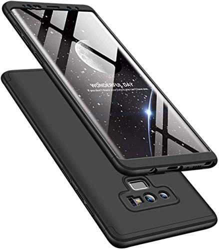 IMEIKONST Samsung Note 9 Hülle 3 in 1 Design Hart PC Bumper Case 360 Full Body Schutz Schutzhülle Stoßfest Ultra Dünn Handyhülle Kompatibel mit Samsung Galaxy Note 9.3 in 1 Black AR von IMEIKONST