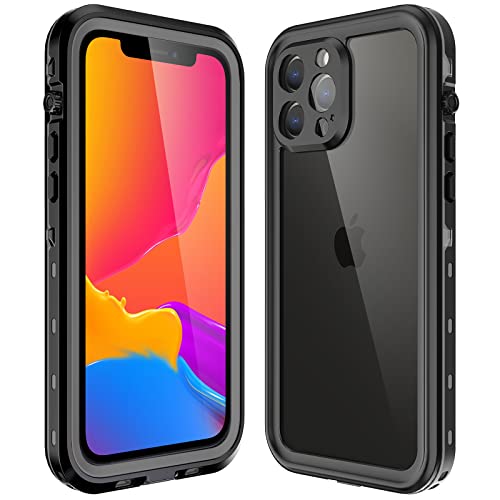 IMEIKONST für iPhone 13 Pro Max Wasserdicht Hülle, IP68 360 Grad Schutzhülle Stoßfest Staubdicht Sturzfest Wasserfest Panzerhülle Displayschutz Outdoor Handyhülle für iPhone 13 Pro Max. Schwarz FS von IMEIKONST