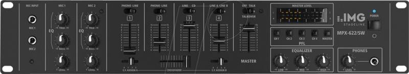 IMG MPX-622/SW - 6-Kanal-Stereo-Audio-Mischpult von IMG STAGELINE