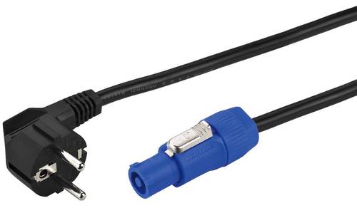 IMG STAGELINE AAC-115P Strom Anschlusskabel [1x Schutzkontakt-Stecker - 1x PowerCon-Stecker] 2.00m S von IMG STAGELINE