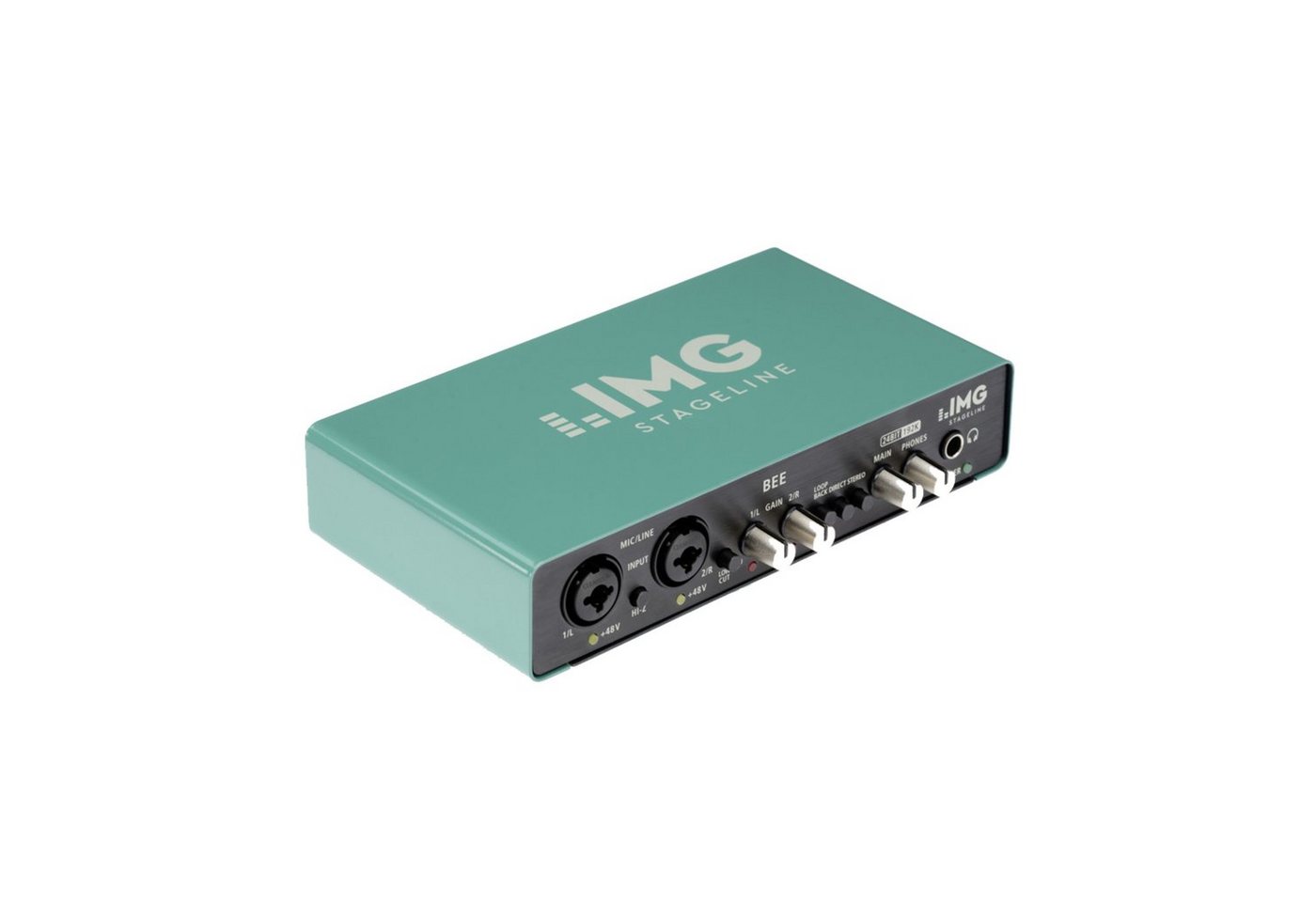IMG STAGELINE Digitales Aufnahmegerät (Bee 2 Kanal USB Audio Interface - USB Audio Interface) von IMG STAGELINE