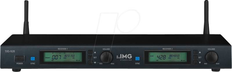 IMG TXS-920 - 2-Kanal-Multi-Frequenz-Empfängereinheit von IMG STAGELINE