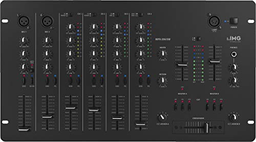 IMG 202480 Stageline MPX-206/SW 6-Kanal-Stereo-Mischpult, 1 DJ-Mikrofonkanal, schwarz von IMG