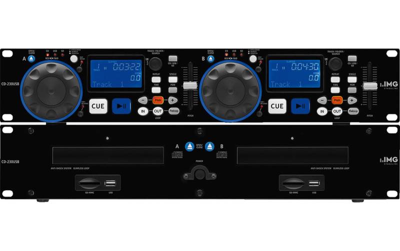 IMG Stageline CD-230USB Dual-CD-Spieler von IMG Stageline