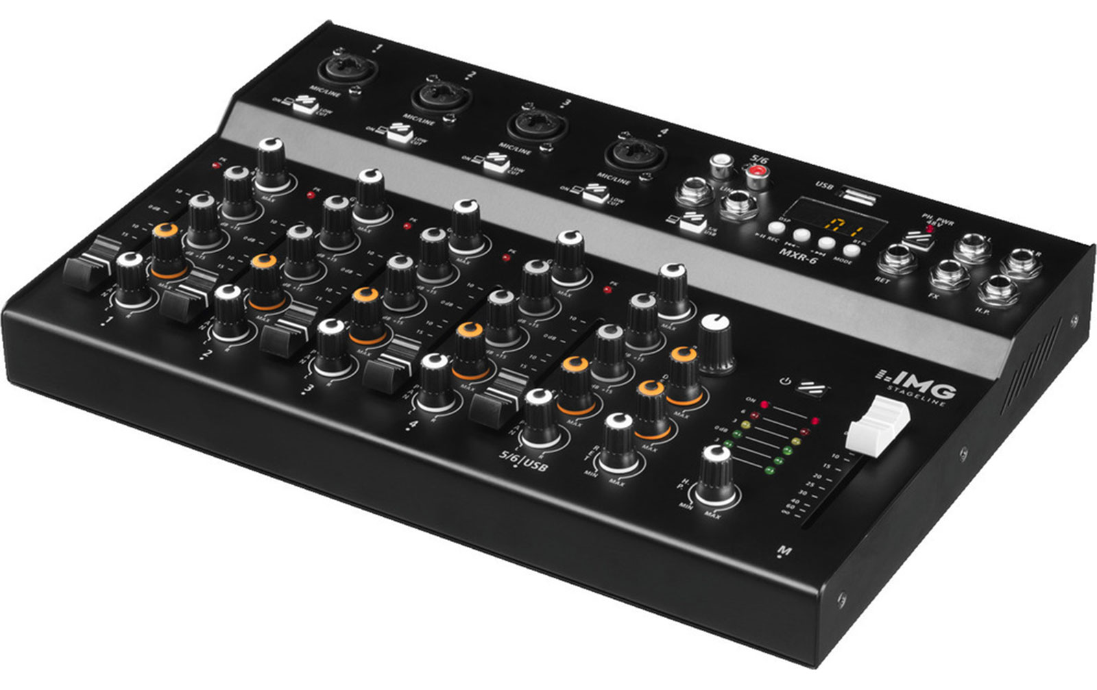 IMG Stageline MXR-6 6-Kanal Audio Mischpult IMG Stageline MXR-6 6-Kanal Audio Mischpult von IMG Stageline
