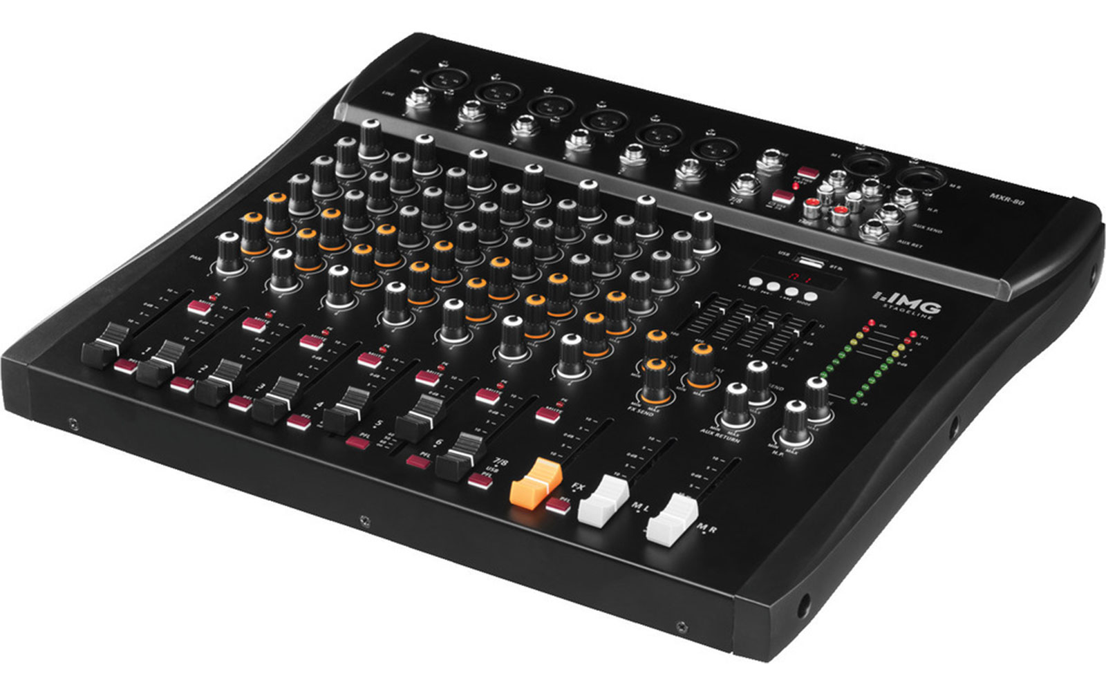 IMG Stageline MXR-80 8-Kanal Audio Mischpult IMG Stageline MXR-80 8-Kanal Audio Mischpult von IMG Stageline
