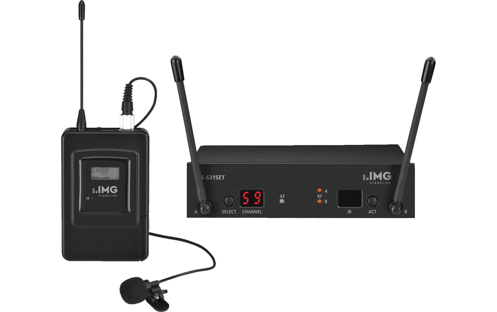 IMG Stageline TXS-631 Set Lavalier, 863-865 MHz von IMG Stageline