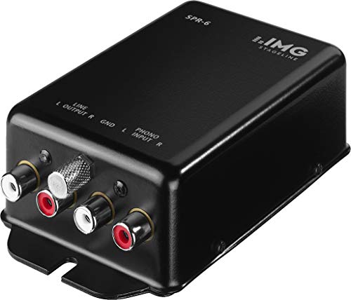 IMG STAGELINE SPR-6 Phono-Entzerrer, Stereo-Vorverstärker für Plattenspieler nach RIAA, in Schwarz IMG STAGELINE SPR-6 Phono-Entzerrer, Stereo-Vorverstärker für Plattenspieler nach RIAA, in Schwarz von IMG
