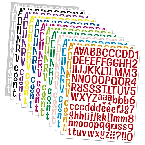 IMIKEYA 12 Blatt bunte Buchstabenaufkleber Aufkleber mit Alphabetzahlen Nummernaufkleber aus Vinyl Zahlen Aufkleber bunter Buchstabenaufkleber Alphabet-Aufkleber Vinyl-Aufkleber IMIKEYA 12 Blatt bunte Buchstabenaufkleber Aufkleber mit Alphabetzahlen Nummernaufkleber aus Vinyl Zahlen Aufkleber bunter Buchstabenaufkleber Alphabet-Aufkleber Vinyl-Aufkleber von IMIKEYA