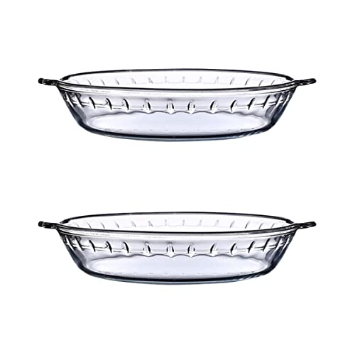 IMIKEYA 2 Stk Runde Auflaufform Aus Glas Obstkuchen Besteckschublade Lebensmittelbehälter Aus Glas Kuchenform Pfanne Obsttablett Snack-kuchen Runden Fruchtfüllung Gehärtetes Glas Weiß IMIKEYA 2 Stk Runde Auflaufform Aus Glas Obstkuchen Besteckschublade Lebensmittelbehälter Aus Glas Kuchenform Pfanne Obsttablett Snack-kuchen Runden Fruchtfüllung Gehärtetes Glas Weiß von IMIKEYA